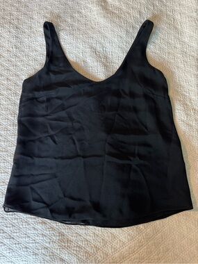 J. Crew Black Silk Scoop Neck Camisole
